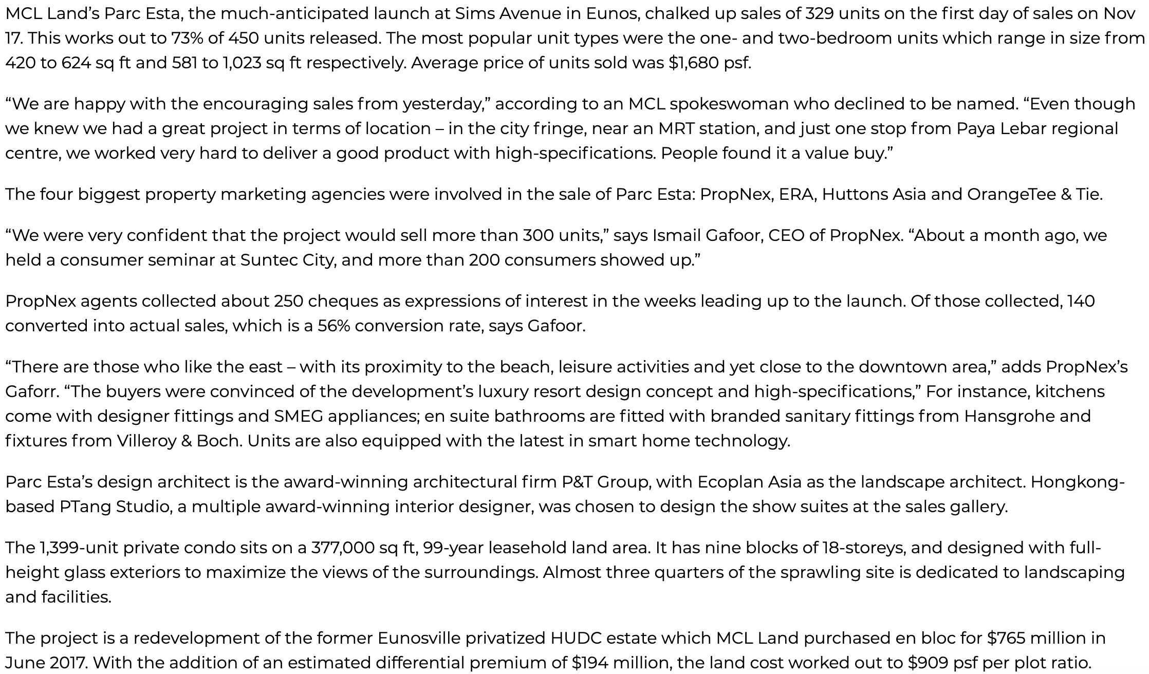mcl-land-sells-329-units-at-parc-esta-with-average-price-of-$1680-psf-page-1